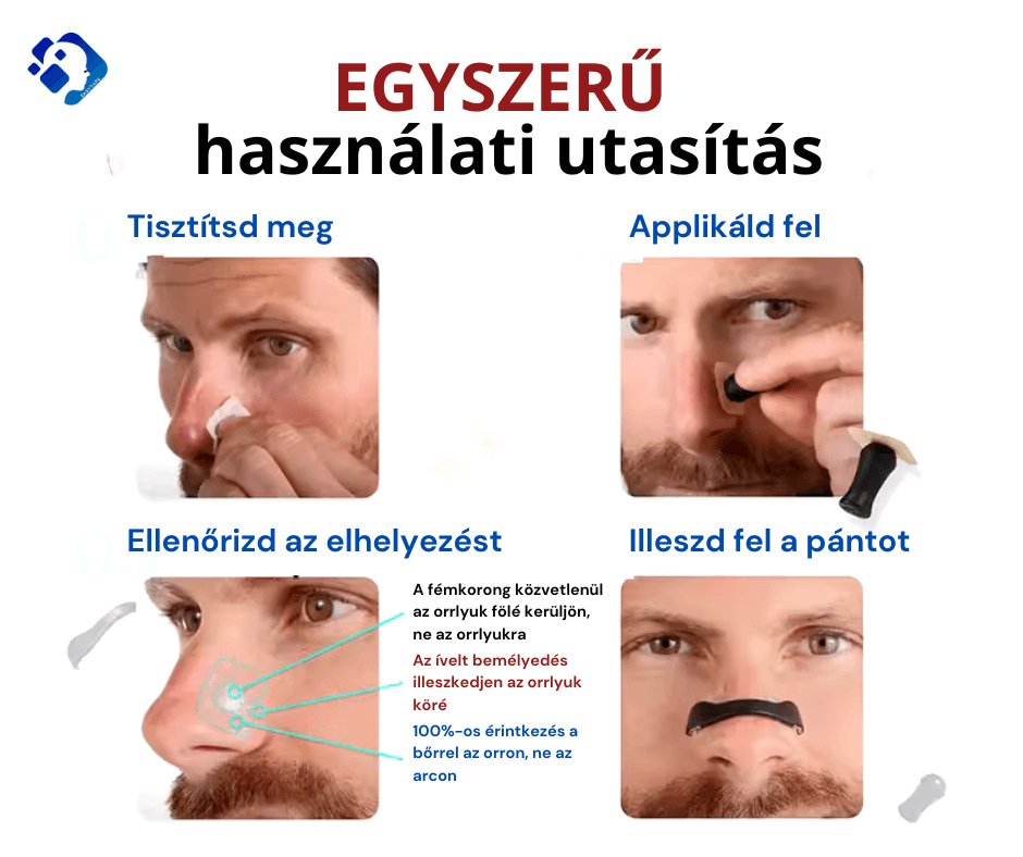 Légzéskönnyítő Mágneses Orrpánt - Easy Tape